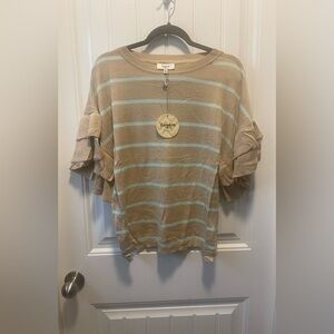 Hayden 
Womens top/sweater 
Flutter sleeve 
Size Small 
NWT